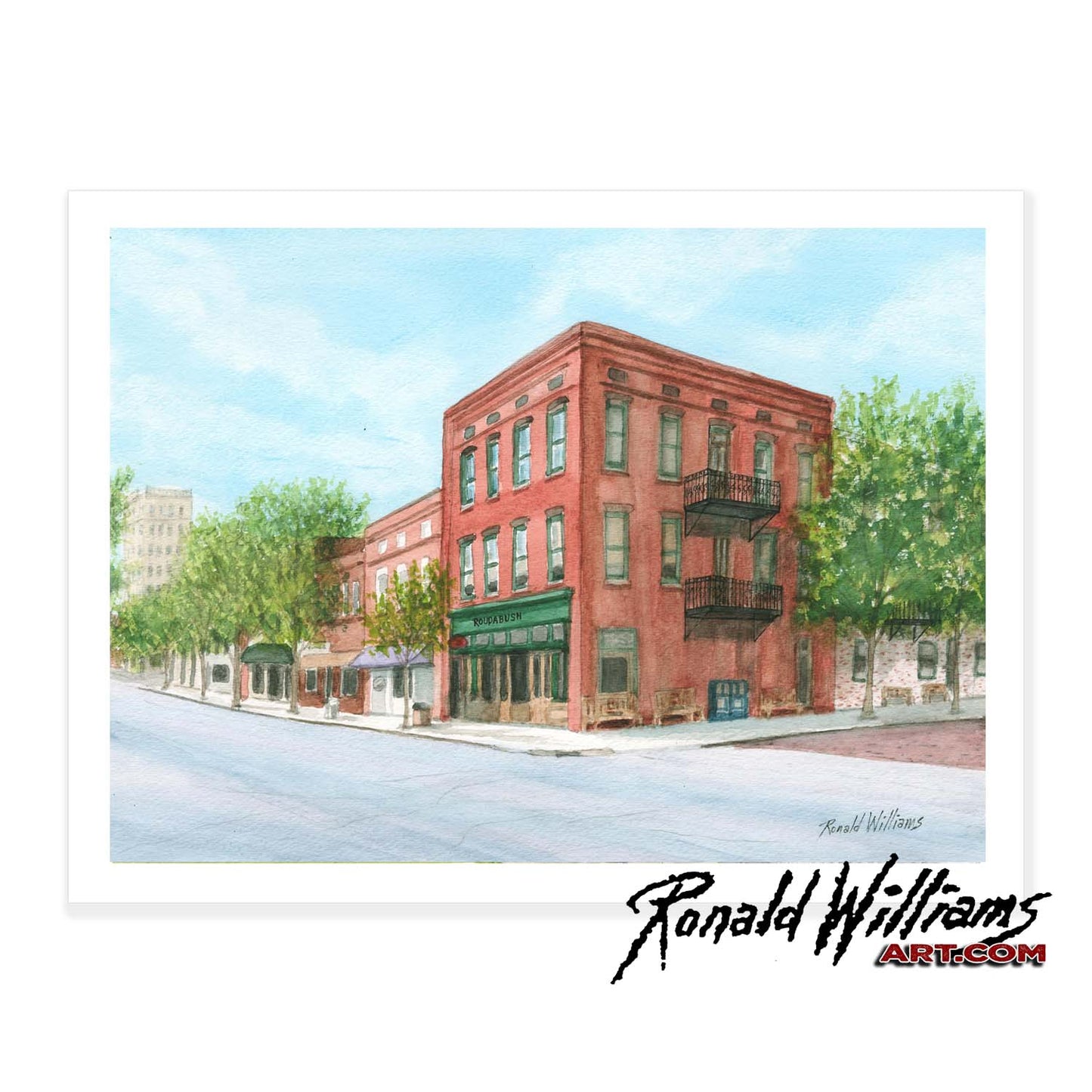 Prints - Historic Wilmington North Carolina Front Street and Dock Street