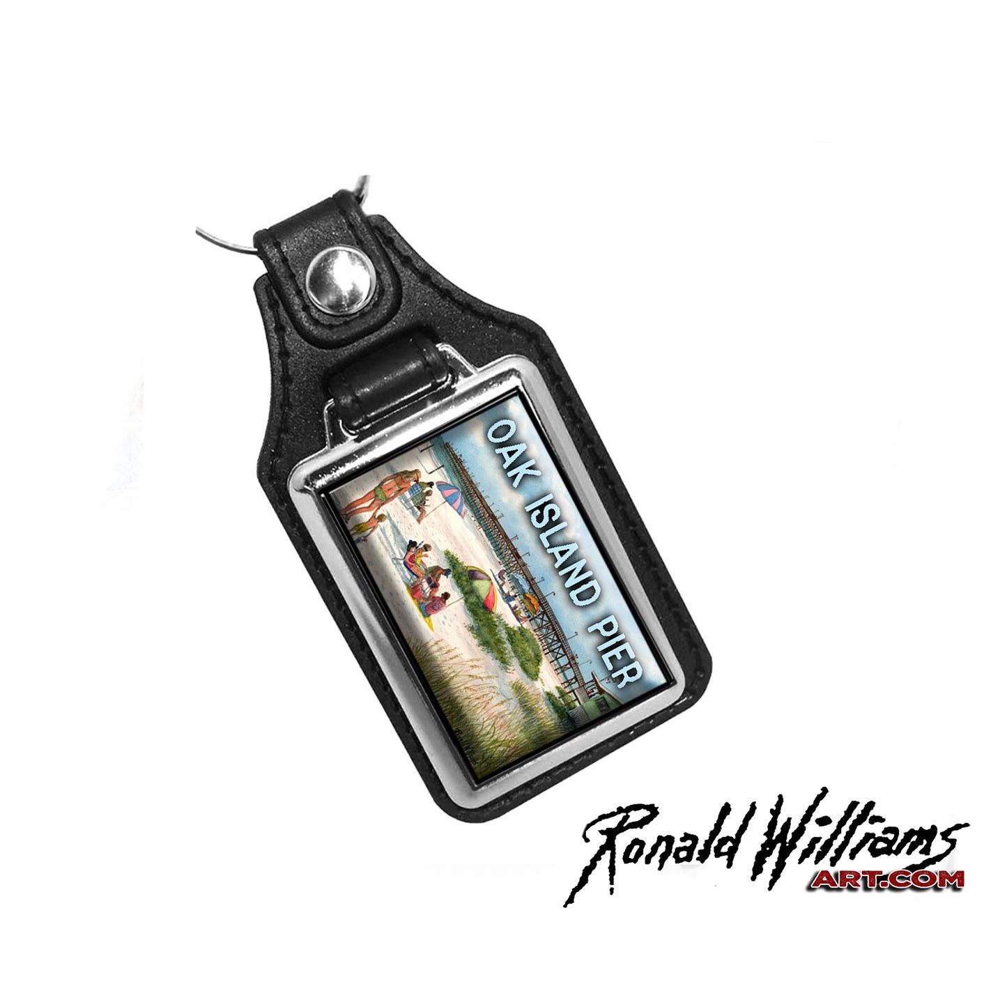 Key Ring - Oak Island North Carolina Fishing Pier