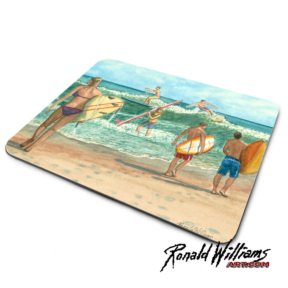 Mouse Pad - Surf Scene Enjoying The Surf