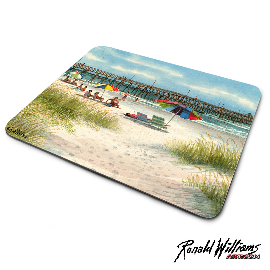 Mouse Pad - Ocean Crest Fishing Pier Oak Island North Carolina