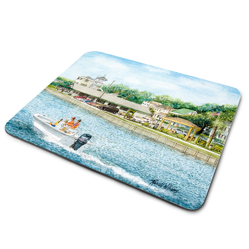 Mouse Pad - Downtown Southport North Carolina Water Way