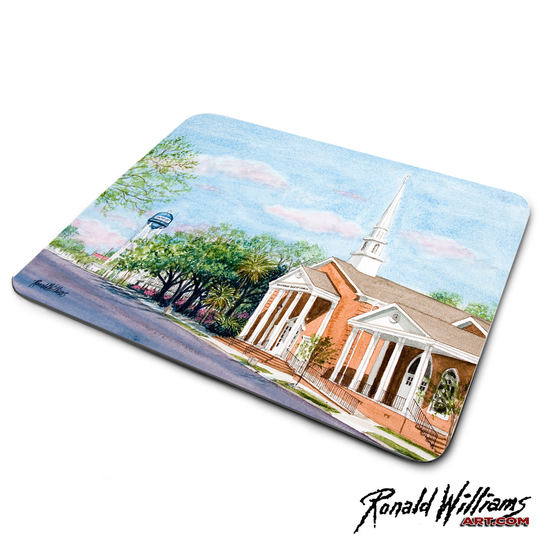 Mouse Pad - Downtown Southport North Carolina Baptist Church