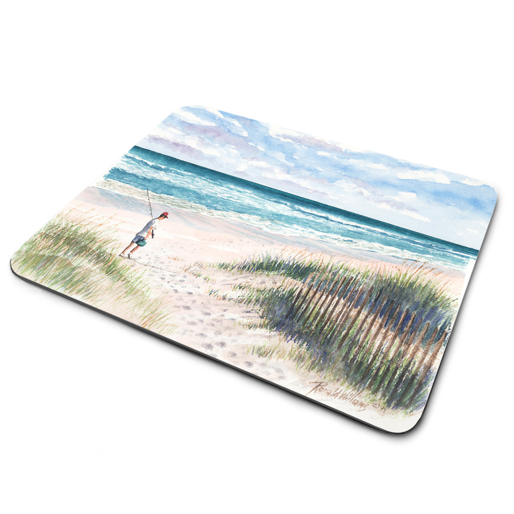 Mouse Pad - Fisherman on the Beach