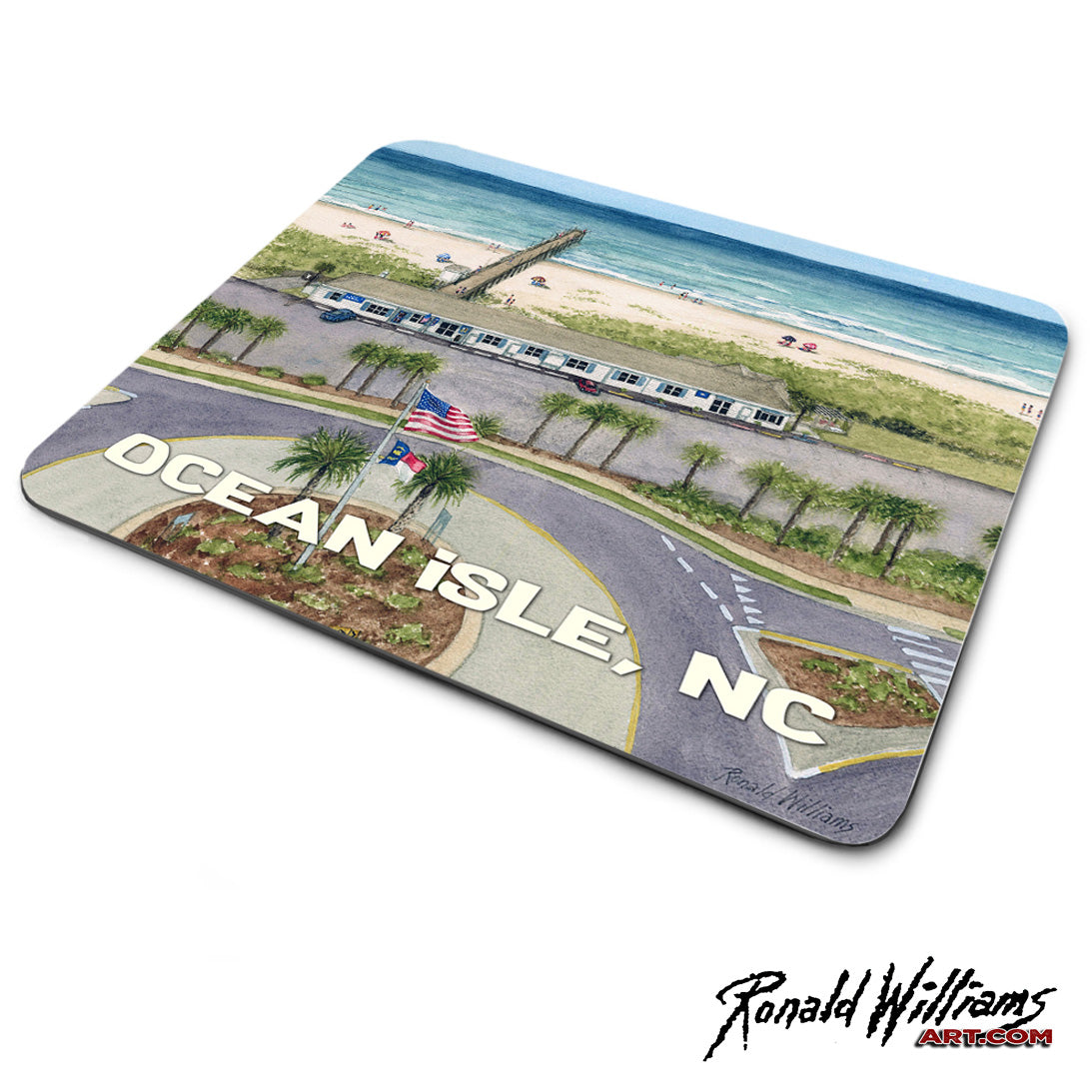 Mouse Pad - Ocean Isle North Carolina Fishing Pier