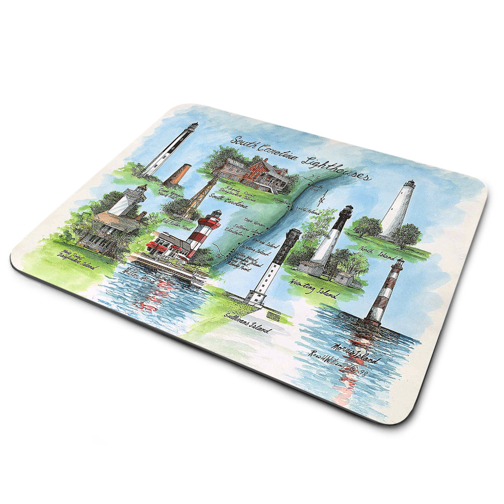 Mouse Pad - South Carolina Lighthouses