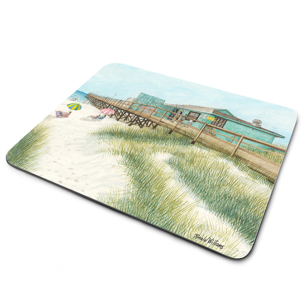 Mouse Pad - Sunset Beach Fishing Pier