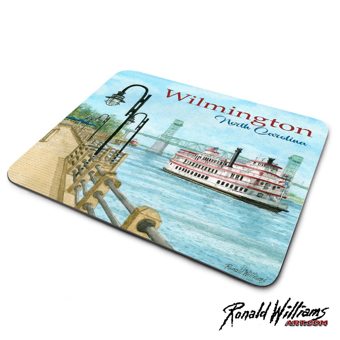 Mouse Pad - Wilmington North Carolina River Boat