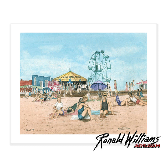 Prints - Carolina Beach North Carolina Boardwalk