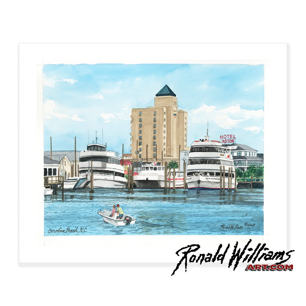 Prints - Carolina Beach North Carolina Waterfront