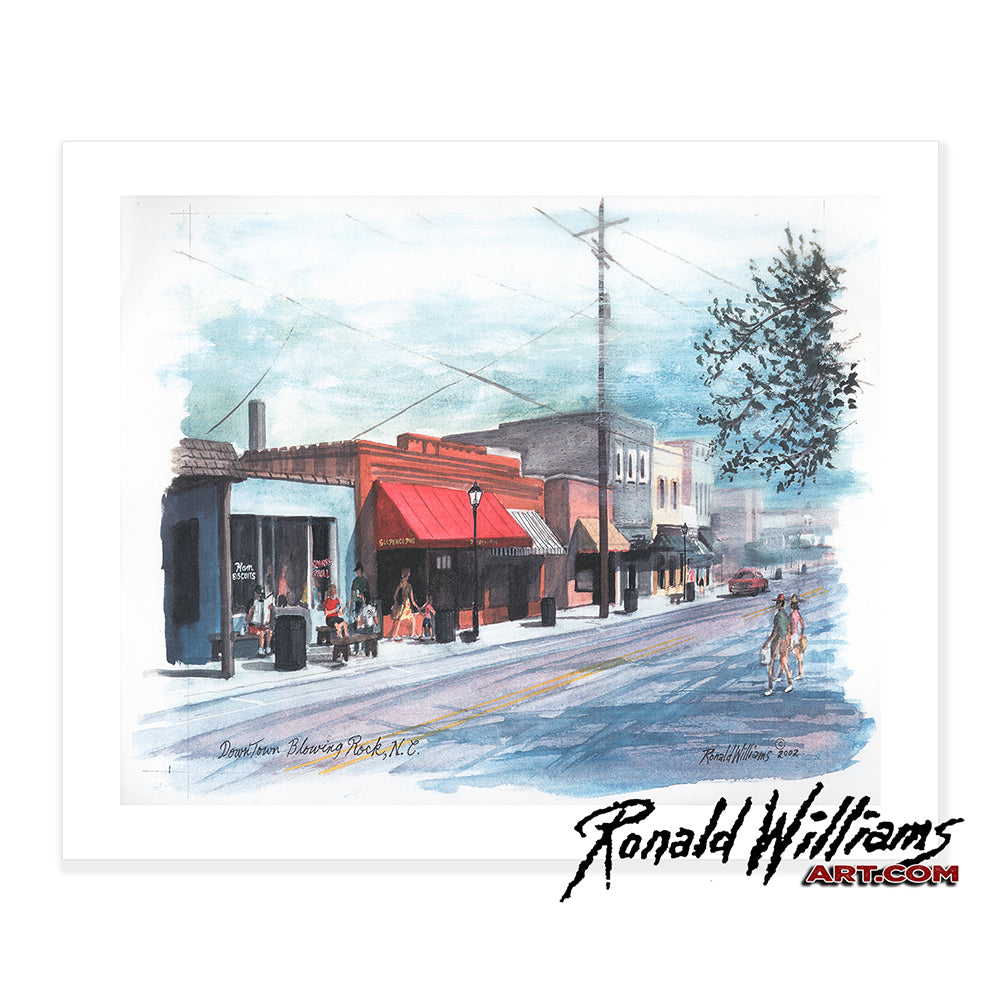 Prints - Main Street Blowing Rock North Carolina
