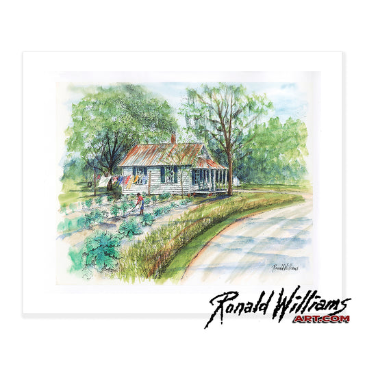 Prints - Gardening Collards Down South