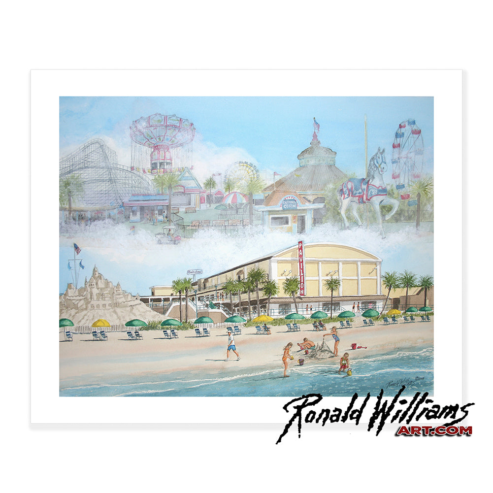 Prints - Memories of the Pavilion Myrtle Beach South Carolina