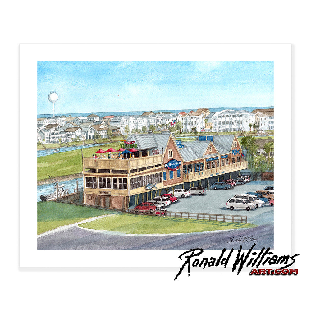 Prints - Ocean Isle North Carolina Marina