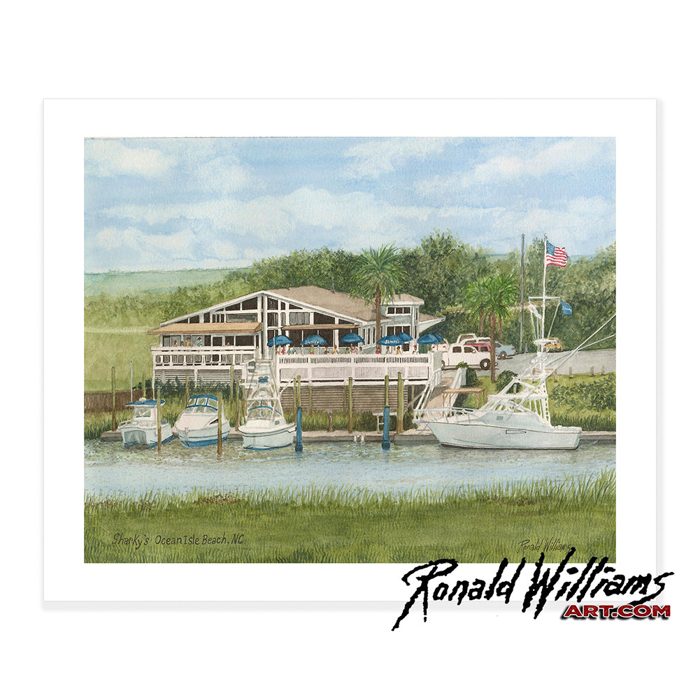 Prints - Sharky's Waterfront Ocean Isle Beach