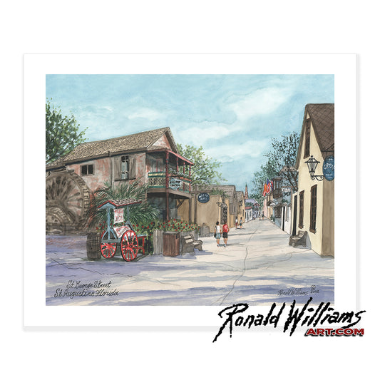 Prints - Historic St. Augustine Florida George Street
