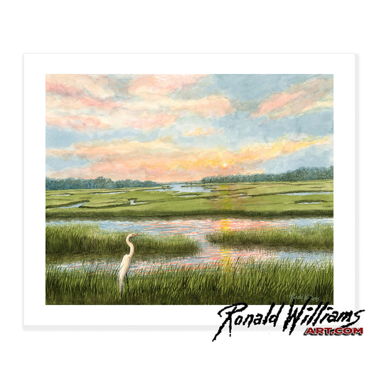 Prints - Sun Up On The Marsh