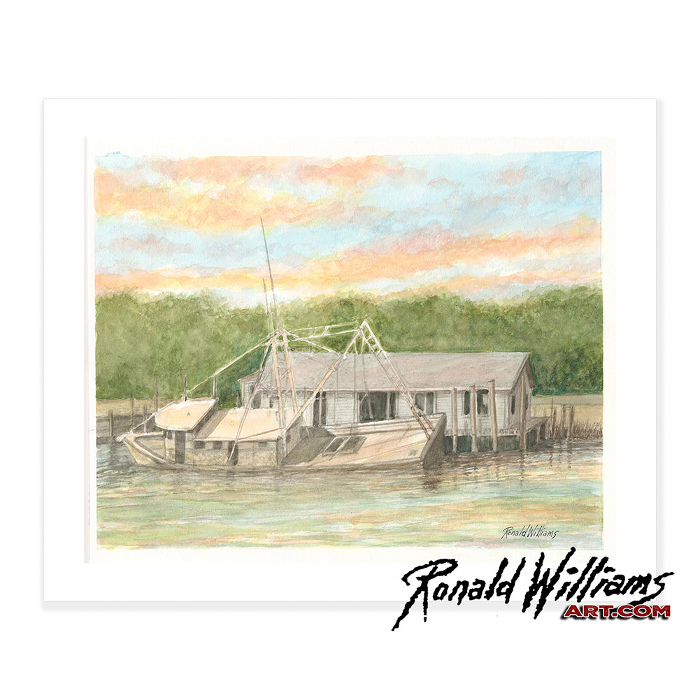 Prints - Holden Beach Sunken Boat