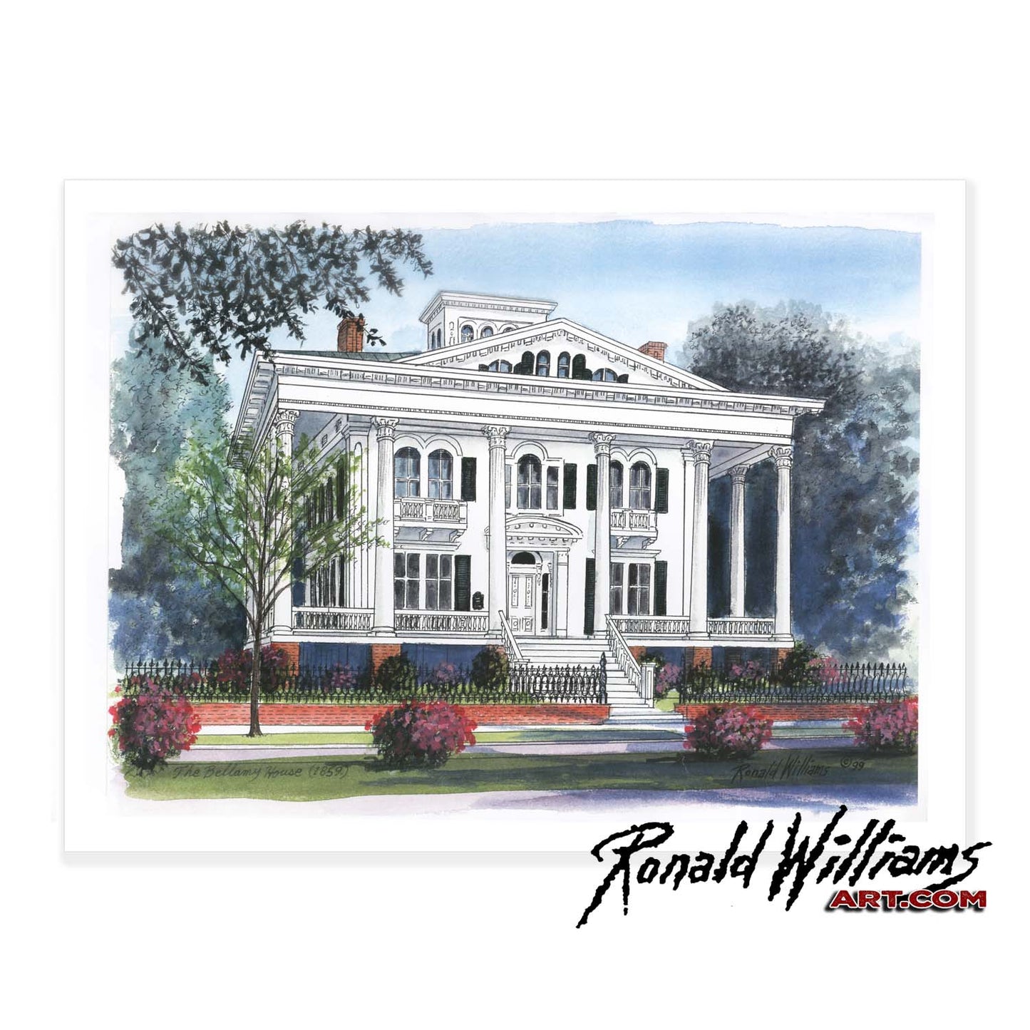 Prints - Historic Wilmington North Carolina Old Bellamy Mansion