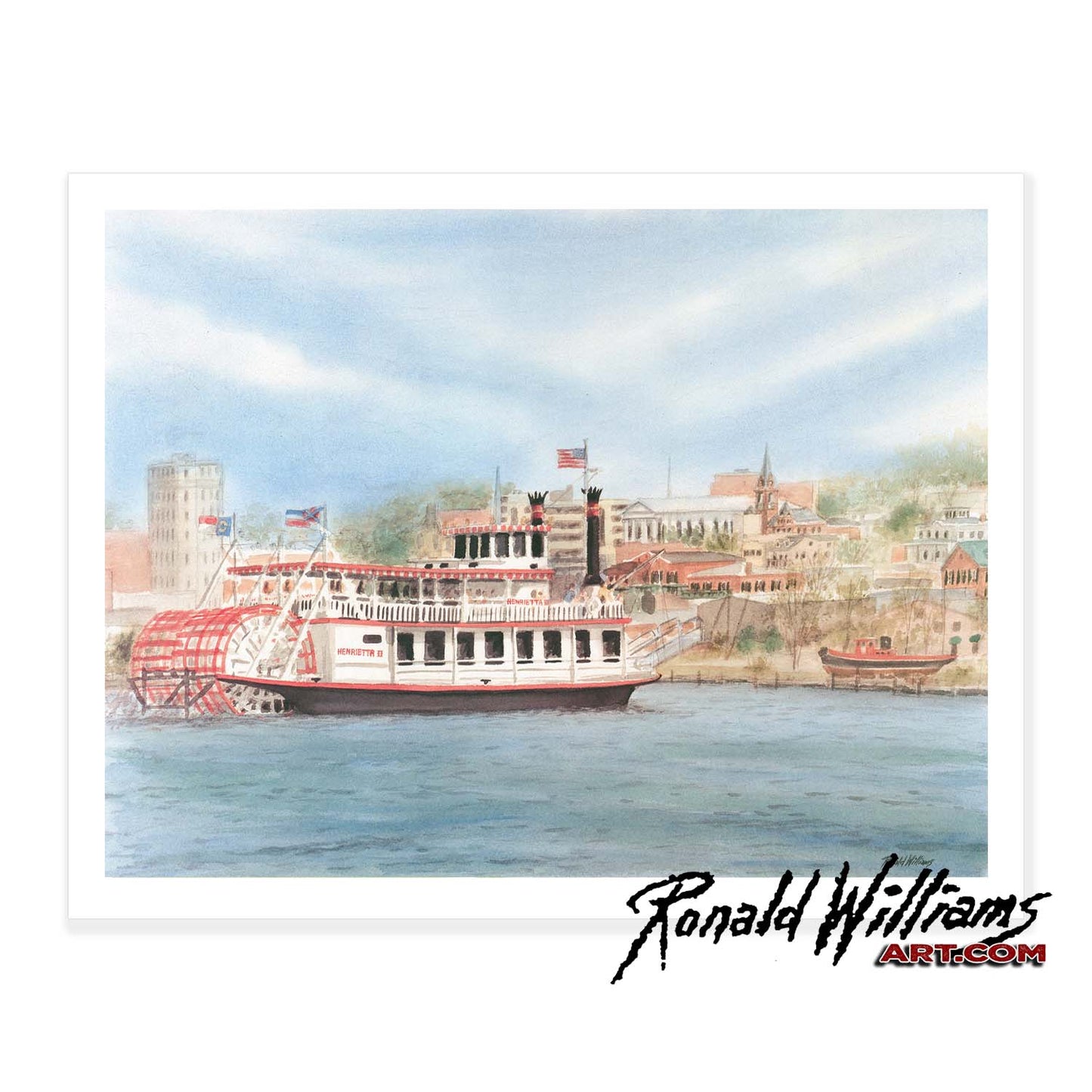 Prints - Historic Wilmington North Carolina Henrietta II Riverboat