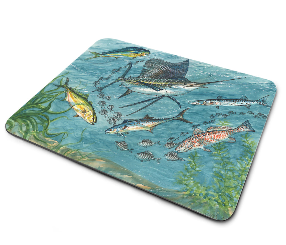 Mouse Pad - So Many Fish So Little Time Atlantic Game Fish