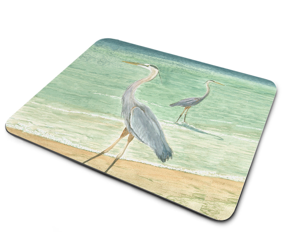 Mouse Pad - The Blue Heron On The Waters Edge