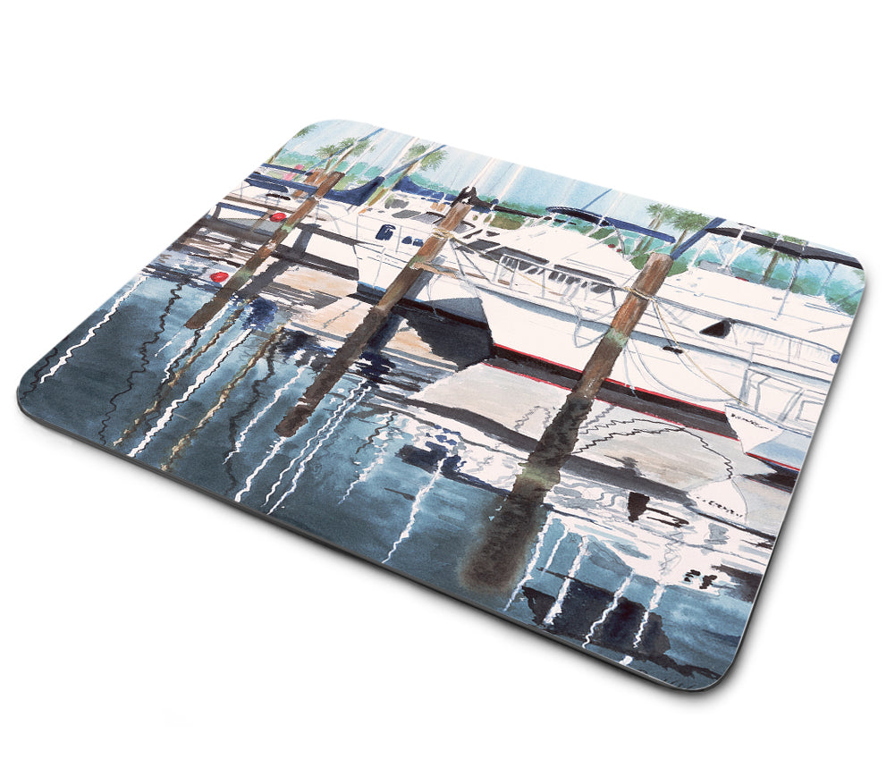 Mouse Pad - Boats In The Marina