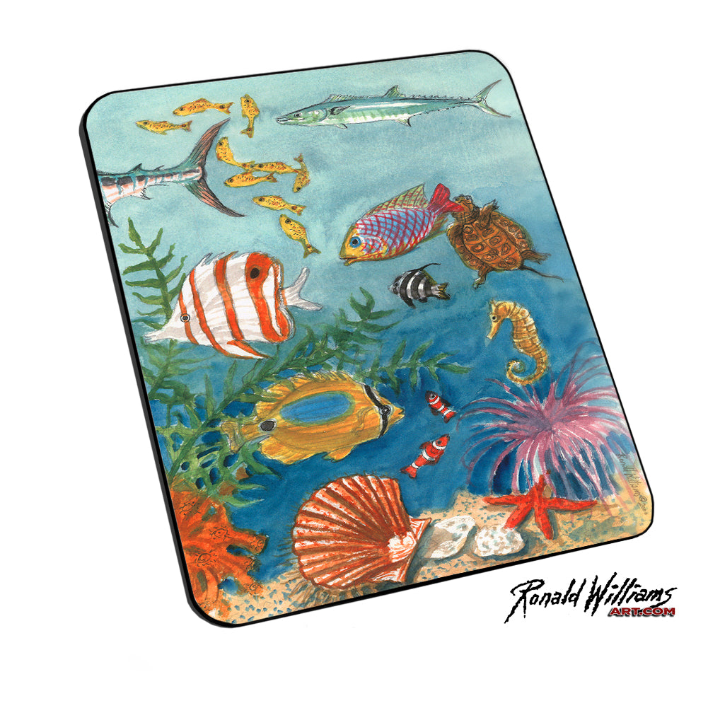 Mouse Pad - So Many Colorful Reef Fish So Little Time