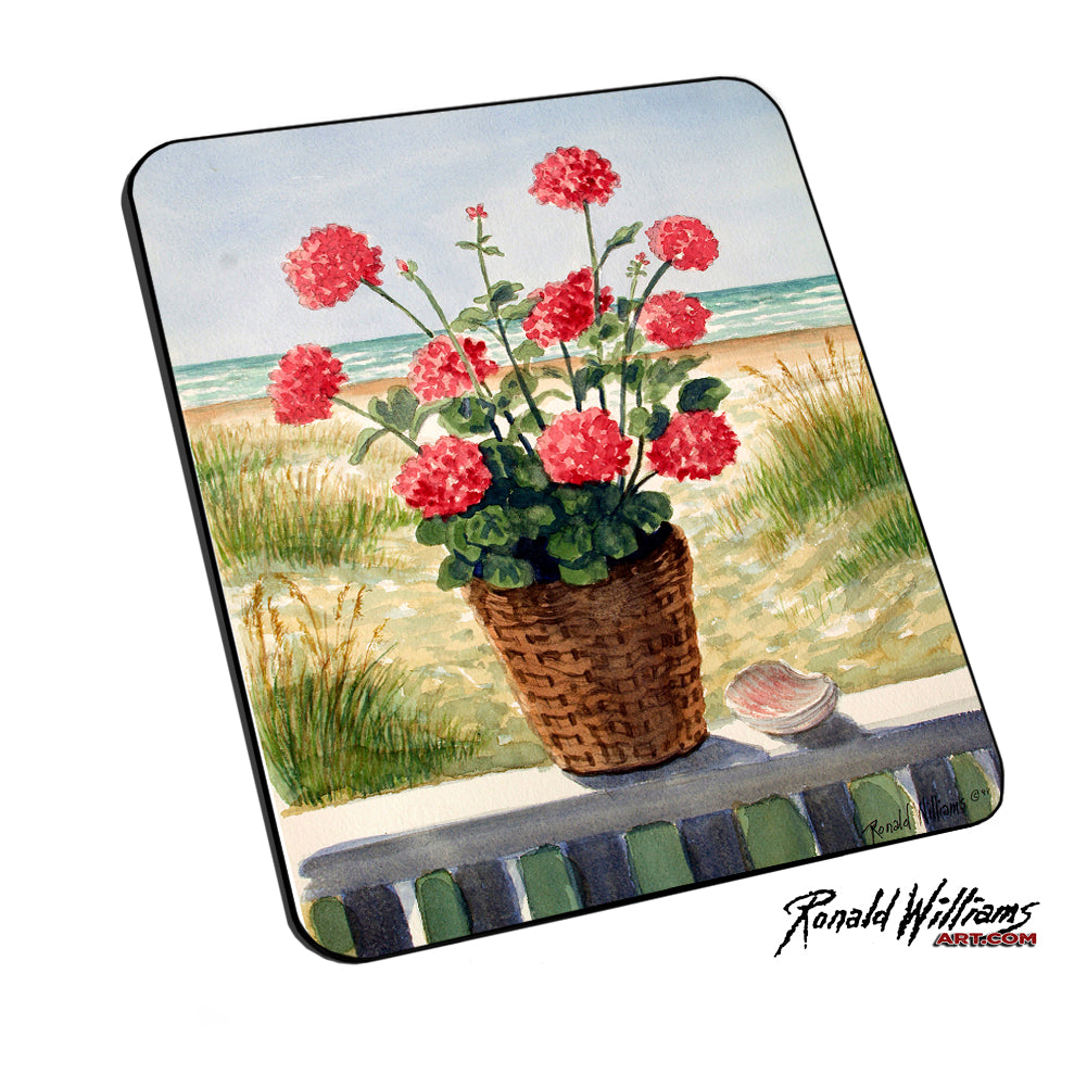 Mouse Pad - Flowers by the Sea