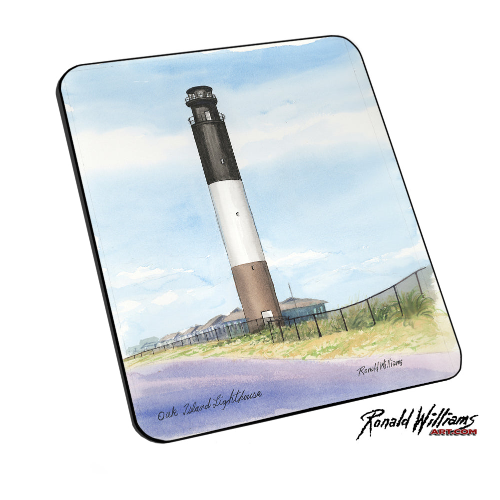 Mouse Pad - North Carolina's Oak Island Lighthouse