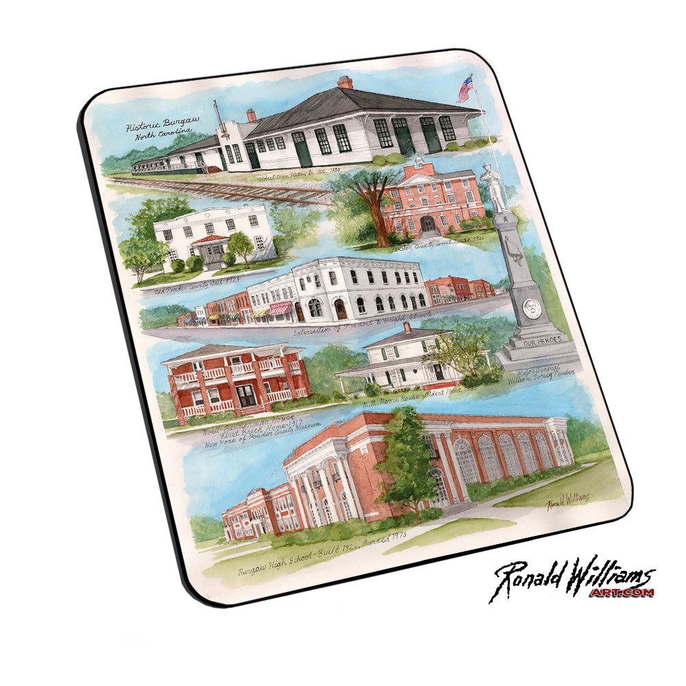 Mouse Pad - Historic Burgaw North Carolina Historical Landmarks