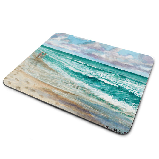 Mouse Pad - Couple Walking on the Beach