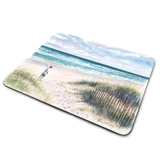 Mouse Pad - Fisherman on the Beach