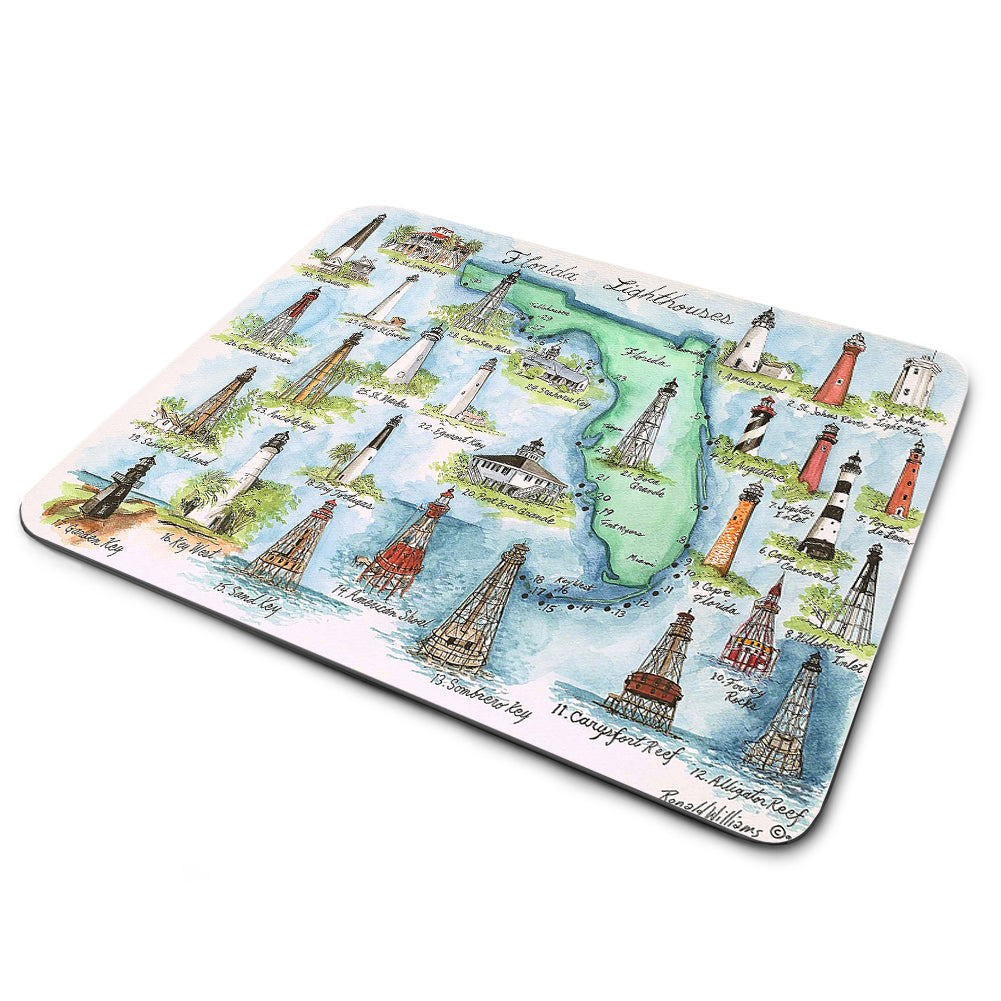 Mouse Pad - Lighthouses of Florida