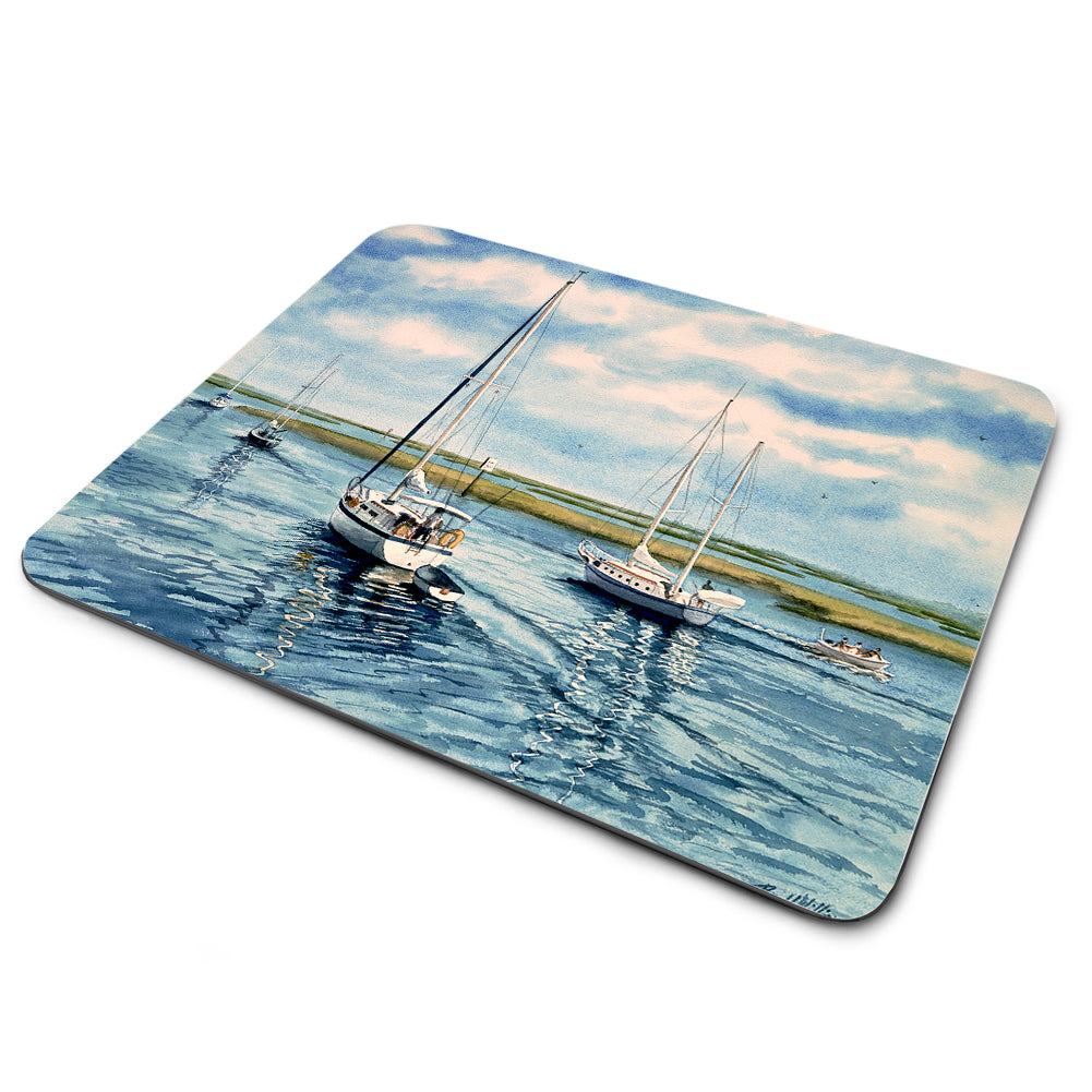 Mouse Pad - Sailboat Heading Out