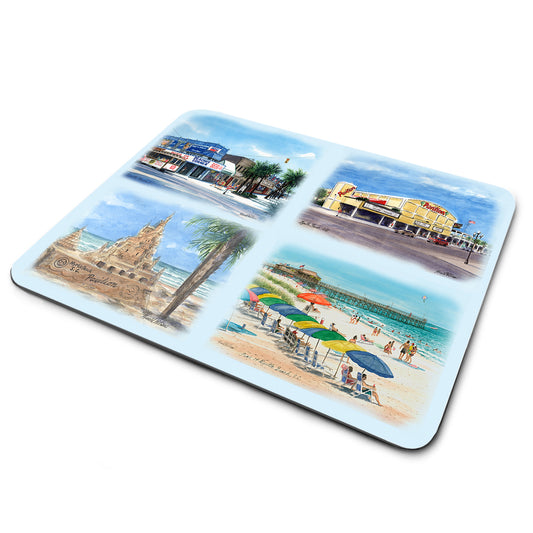 Mouse Pad - Myrtle Beach South Carolina Collage of Popular Landmarks