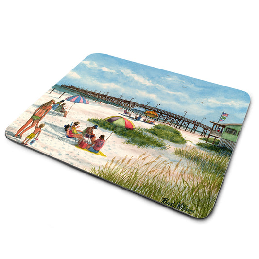 Mouse Pad - Oak Island North Carolina Fishing Pier