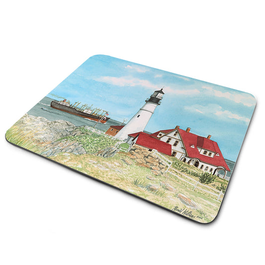 Mouse Pad - Historic Portland Lighthouse Elizbeth Maine