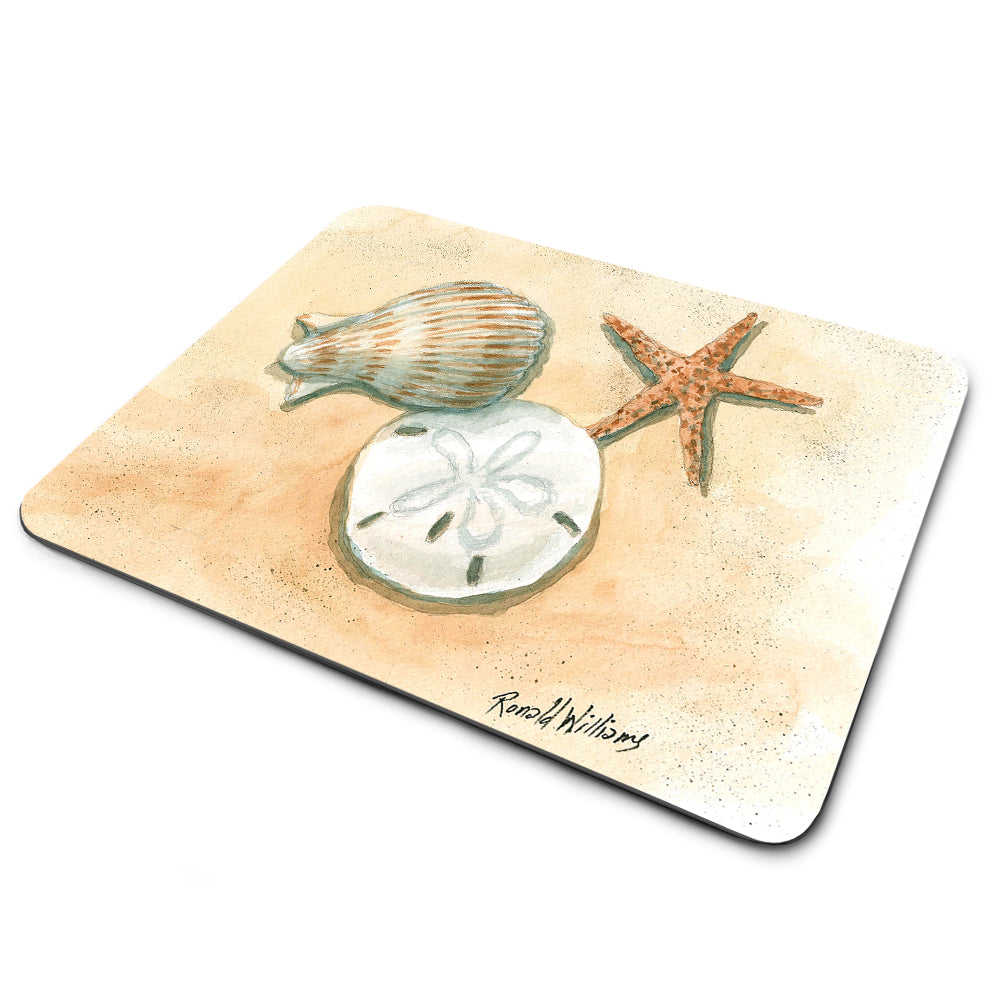 Mouse Pad - Seashell, Sand Dollar, and Star Fish Collection