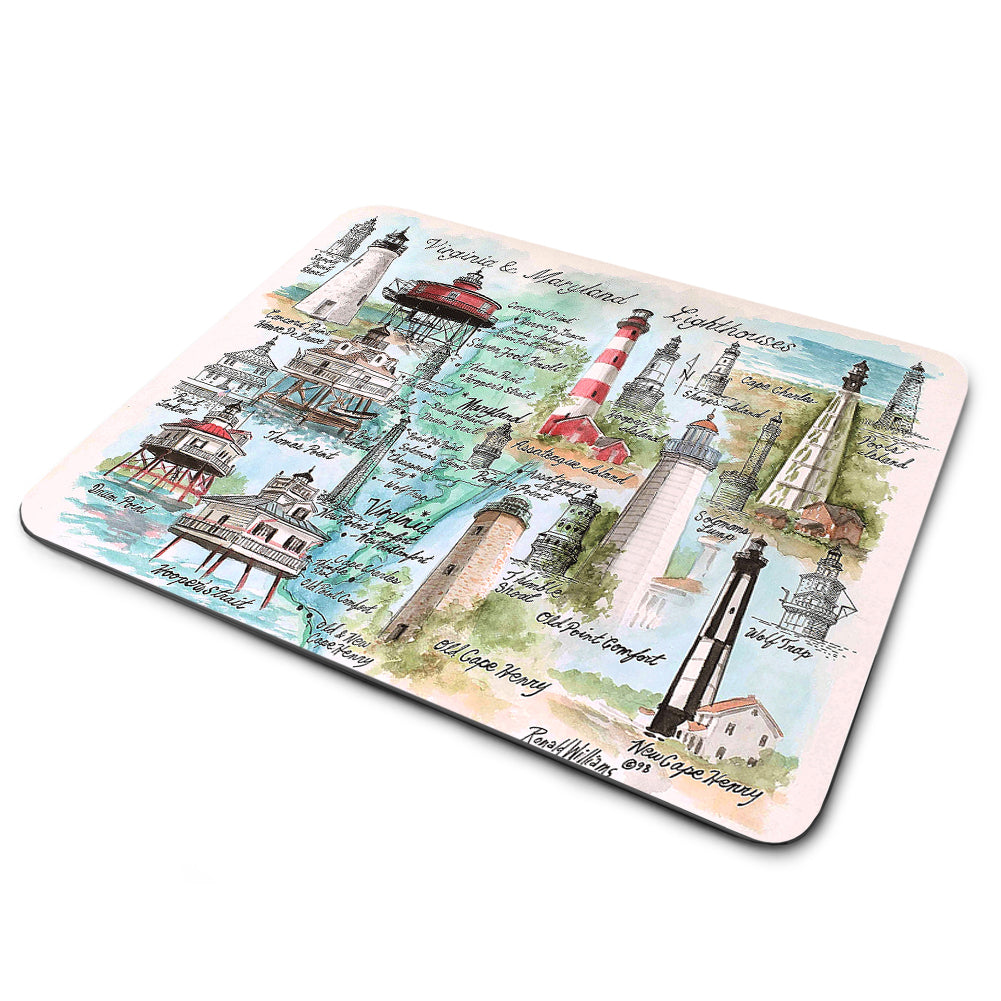 Mouse Pad - Virginia and Maryland Historic Lighthouses