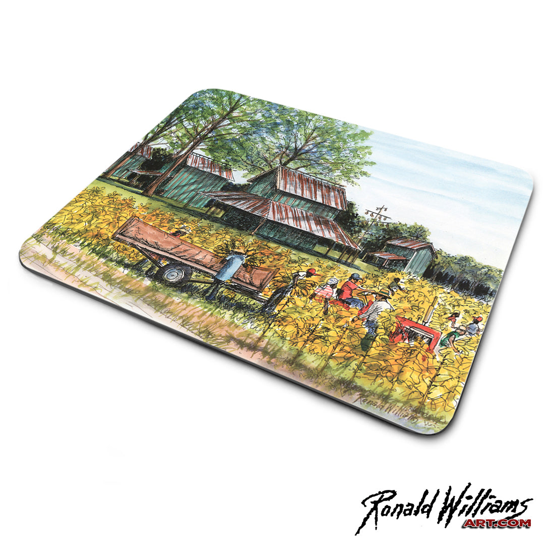 Mouse Pad - Picking Tobacco Time of Year