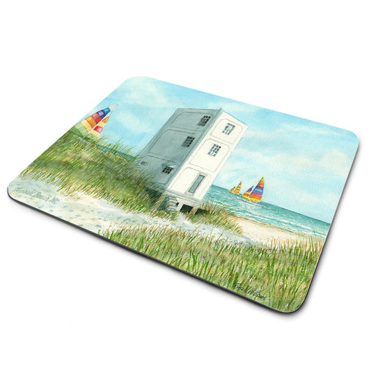 Mouse Pad - Topsail Beach North Carolina Life Guard Station