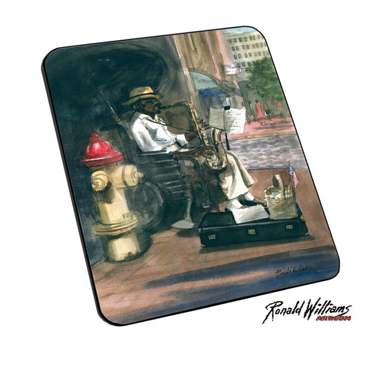 Mouse Pad - Mister Sax Man Playing the Tunes