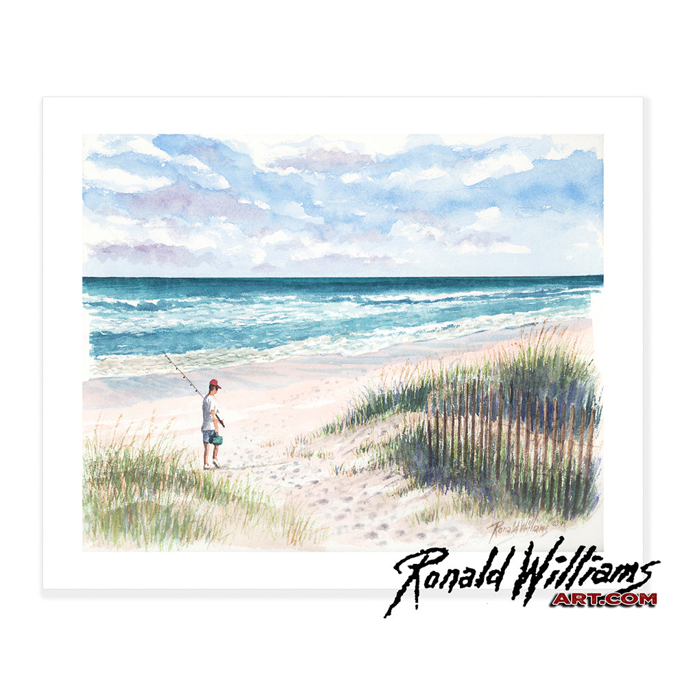 Prints - Fisherman on the Beach