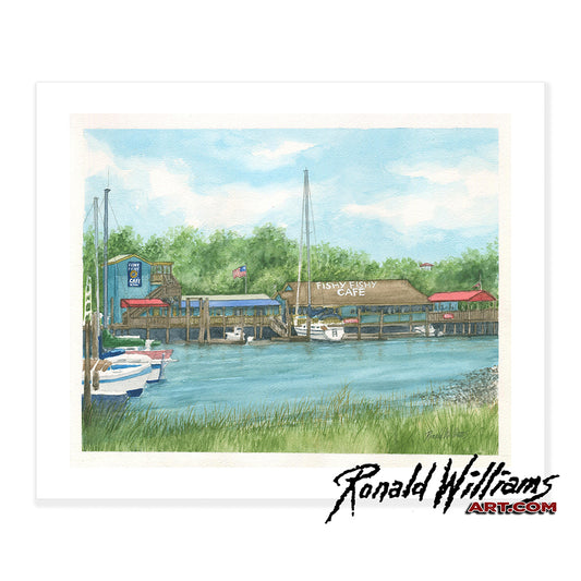 Prints - Fishy Fishy Cafe Southport North Carolina