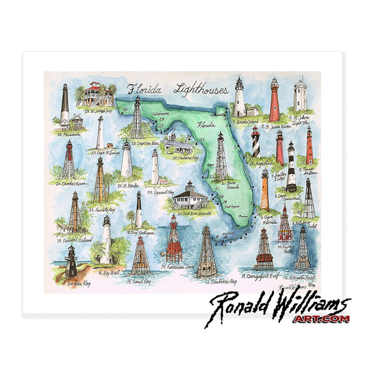 Prints - Lighthouses of Florida