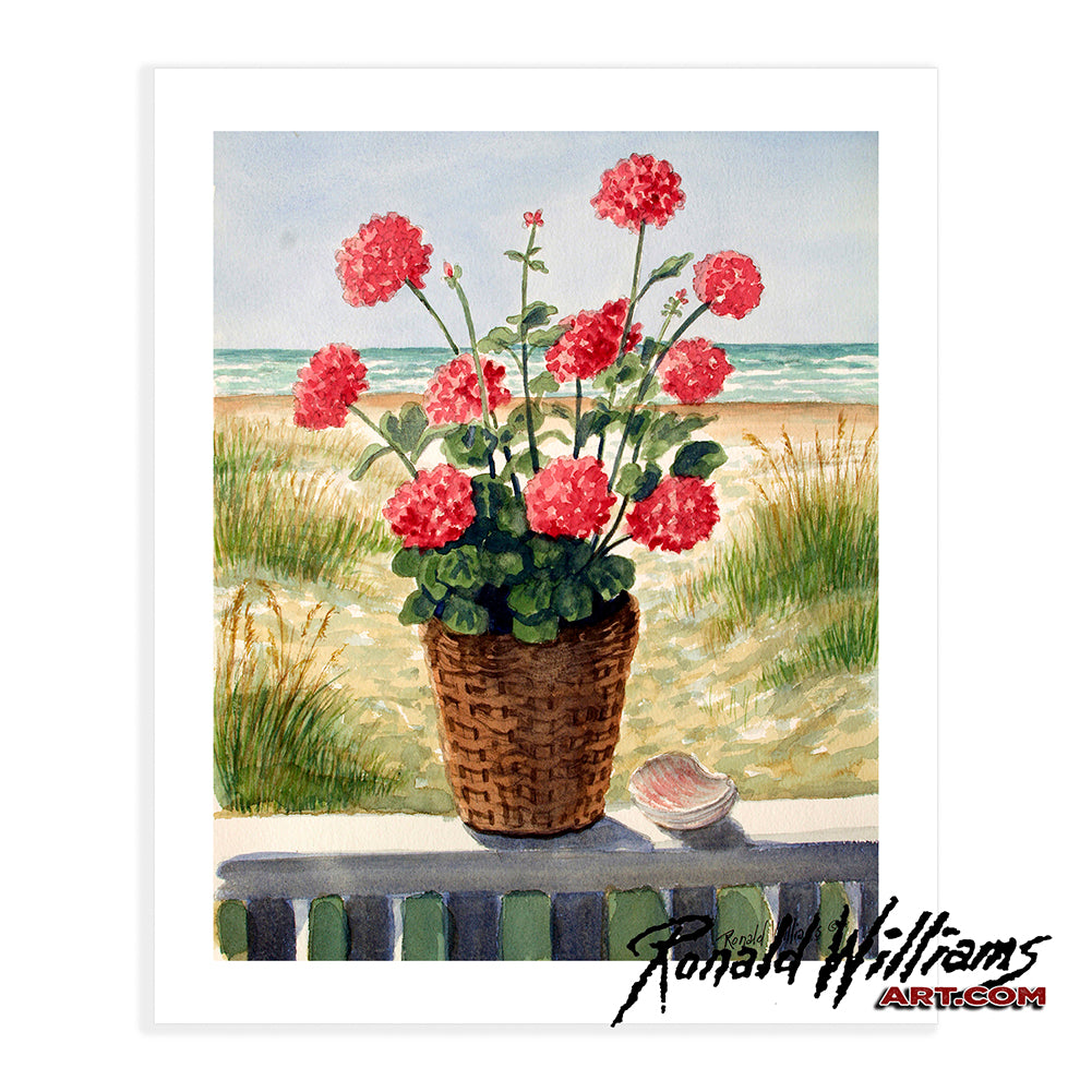 Prints - Flowers by the Sea
