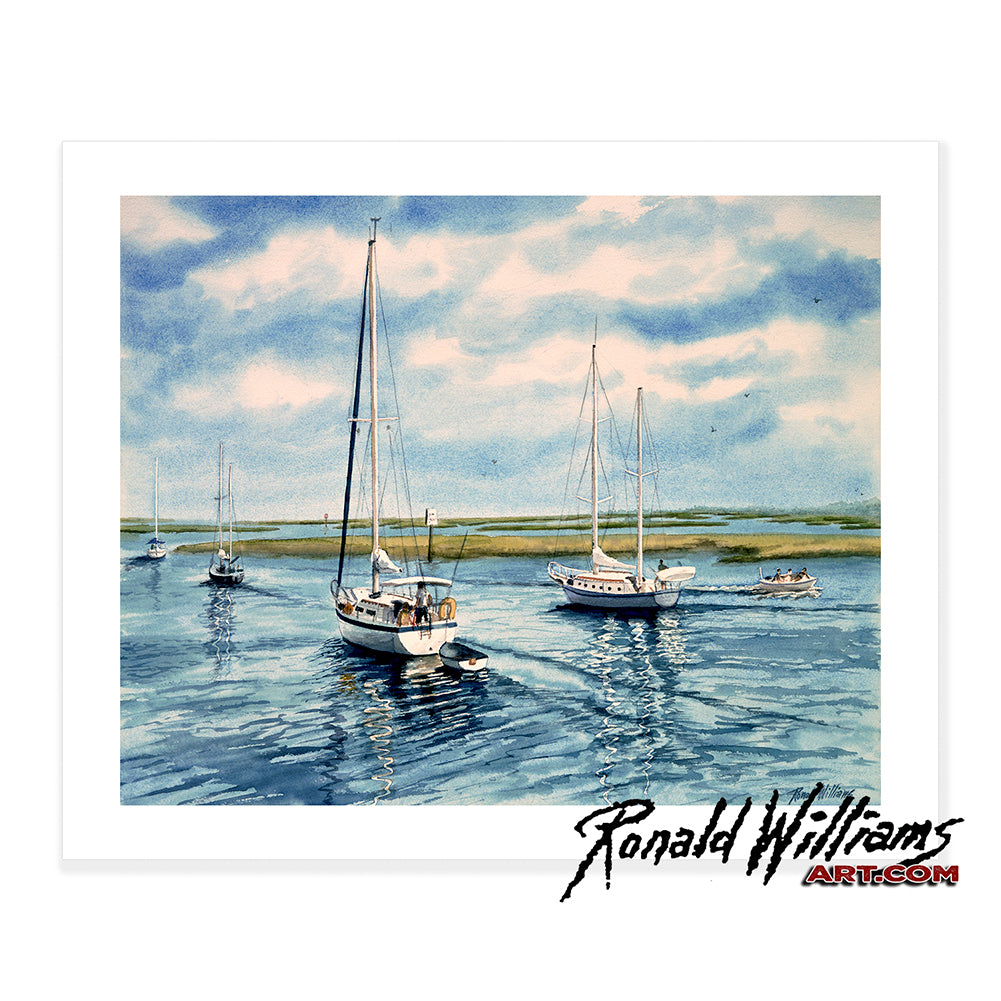 Prints - Sailboat Heading Out