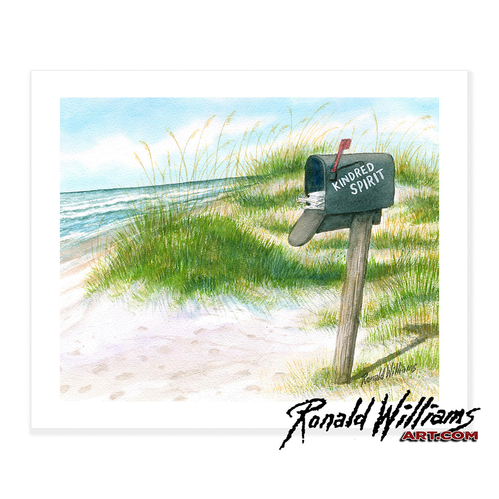 Prints - Kindred Spirits Mailbox By The Sea