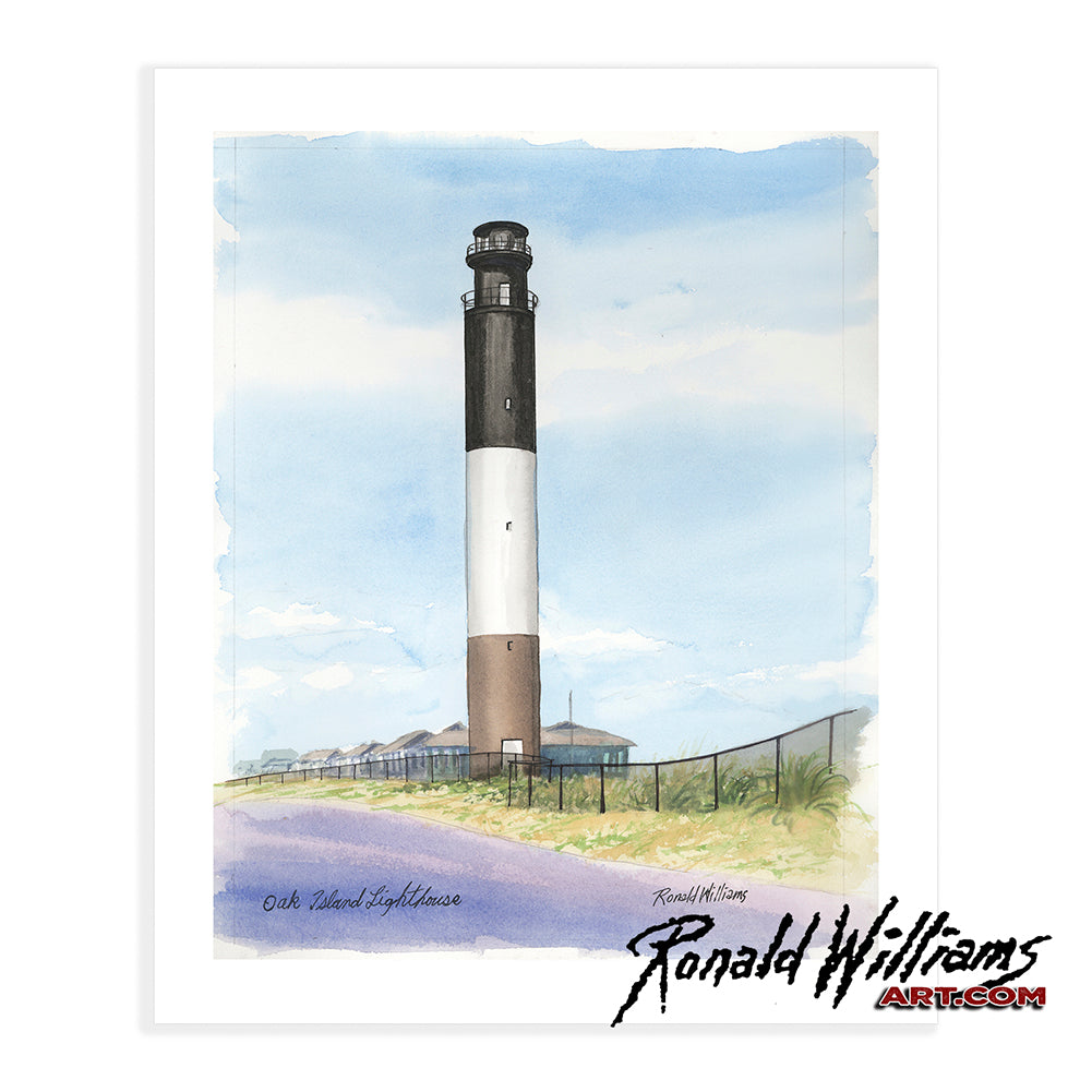 Prints - North Carolina's Oak Island Lighthouse