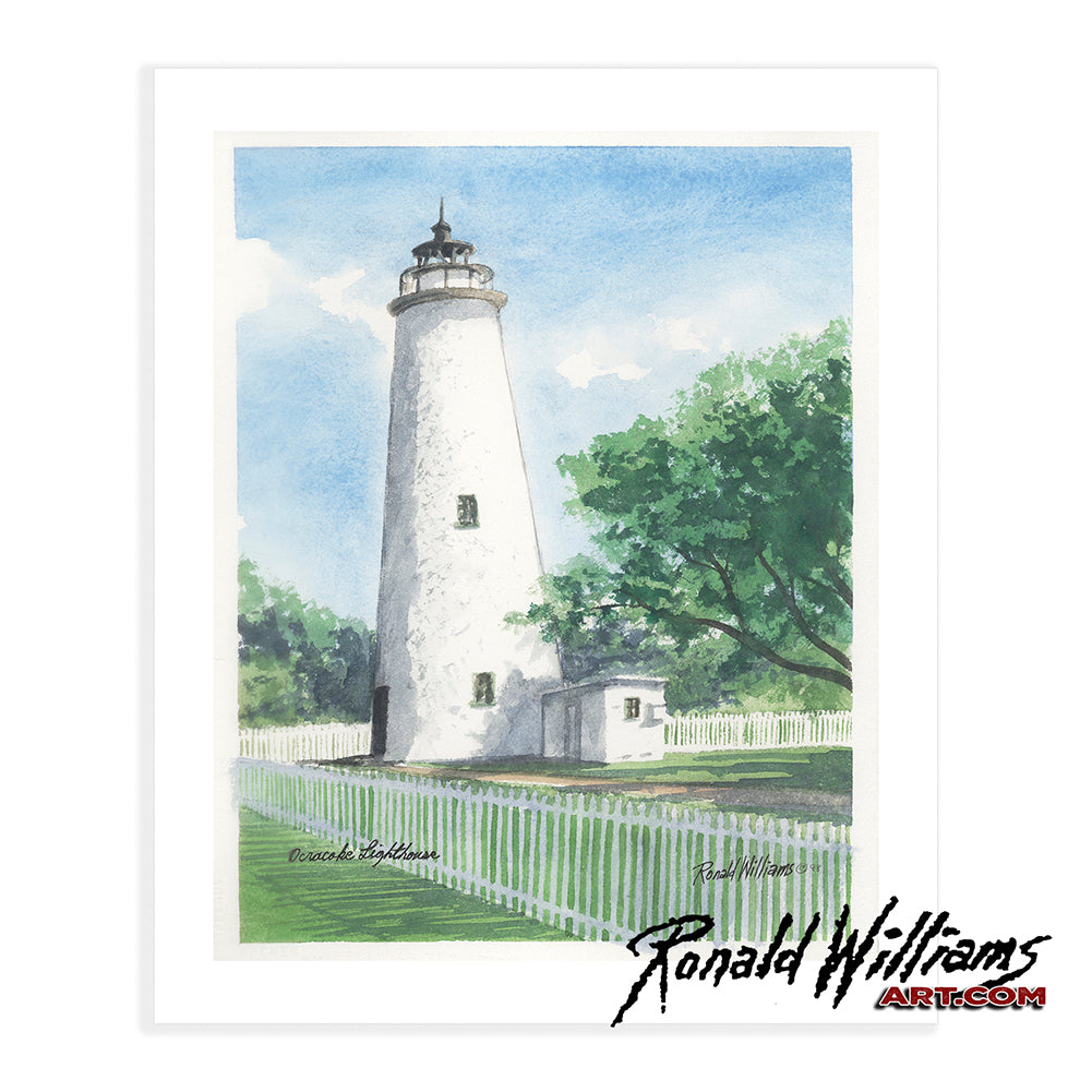 Prints - Ocracoke North Carolina Lighthouse